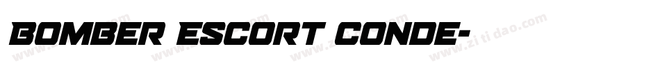 Bomber Escort Conde字体转换